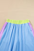 Color Block Detail Casual Two-piece Set